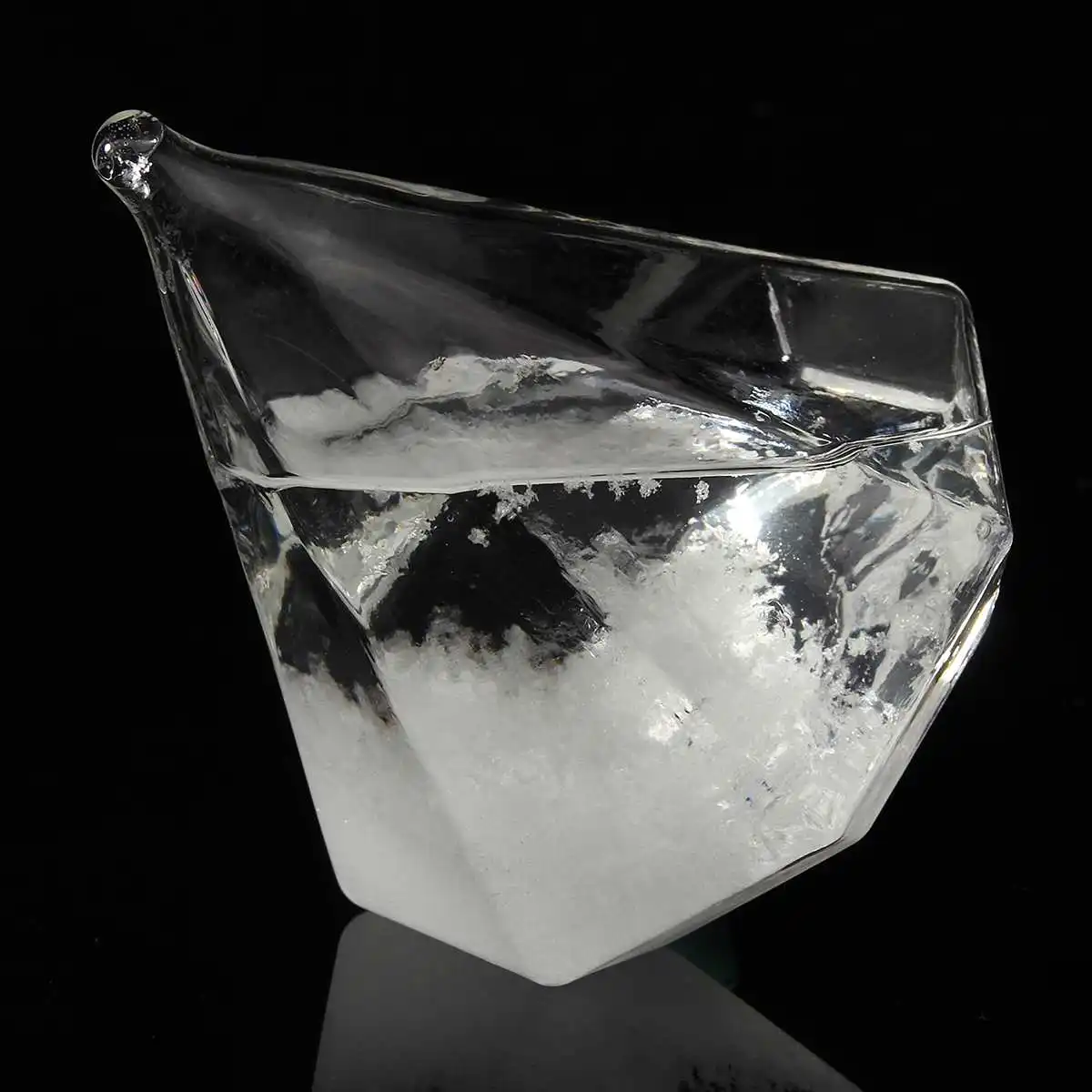 New Transparent rystal Diamond Shape Bottle Home Ornament Weather Forecaster Storms Glass Home Decor Figurine Miniature