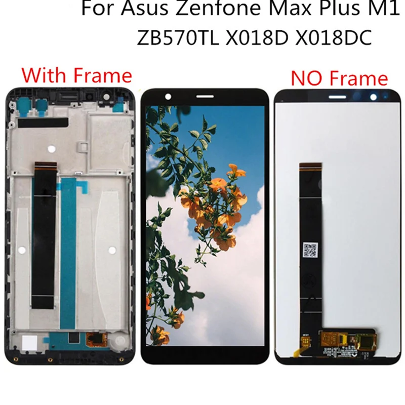 ЖК дисплей 5 7 дюйма с рамкой для Asus Zenfone Max Plus M1 ZB570TL X018D X018DC сенсорным экраном и