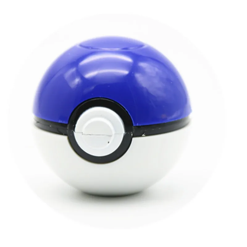 Синий Измельчитель травы Pokeball Пикачу Покемон измельчитель табака с курительный кальян травяная подарочная коробка - Цвет: Синий