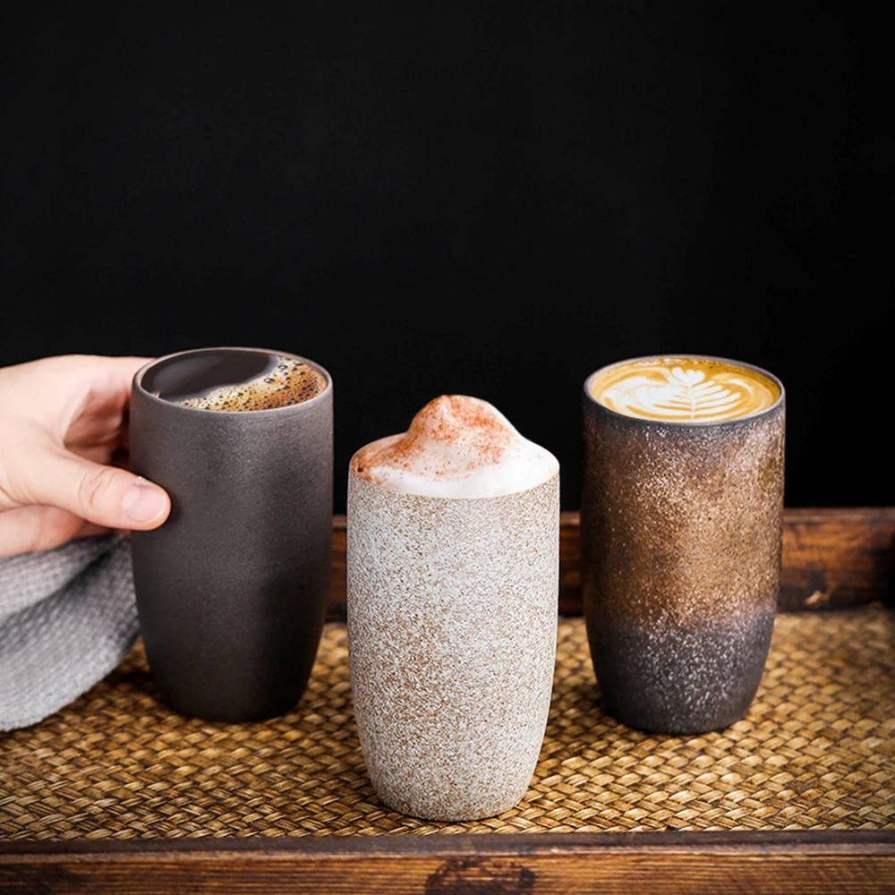 

Stoneware Ceramic Coffee CupÂ Mugs Beer Tea Glass Drinking Cup 225ML