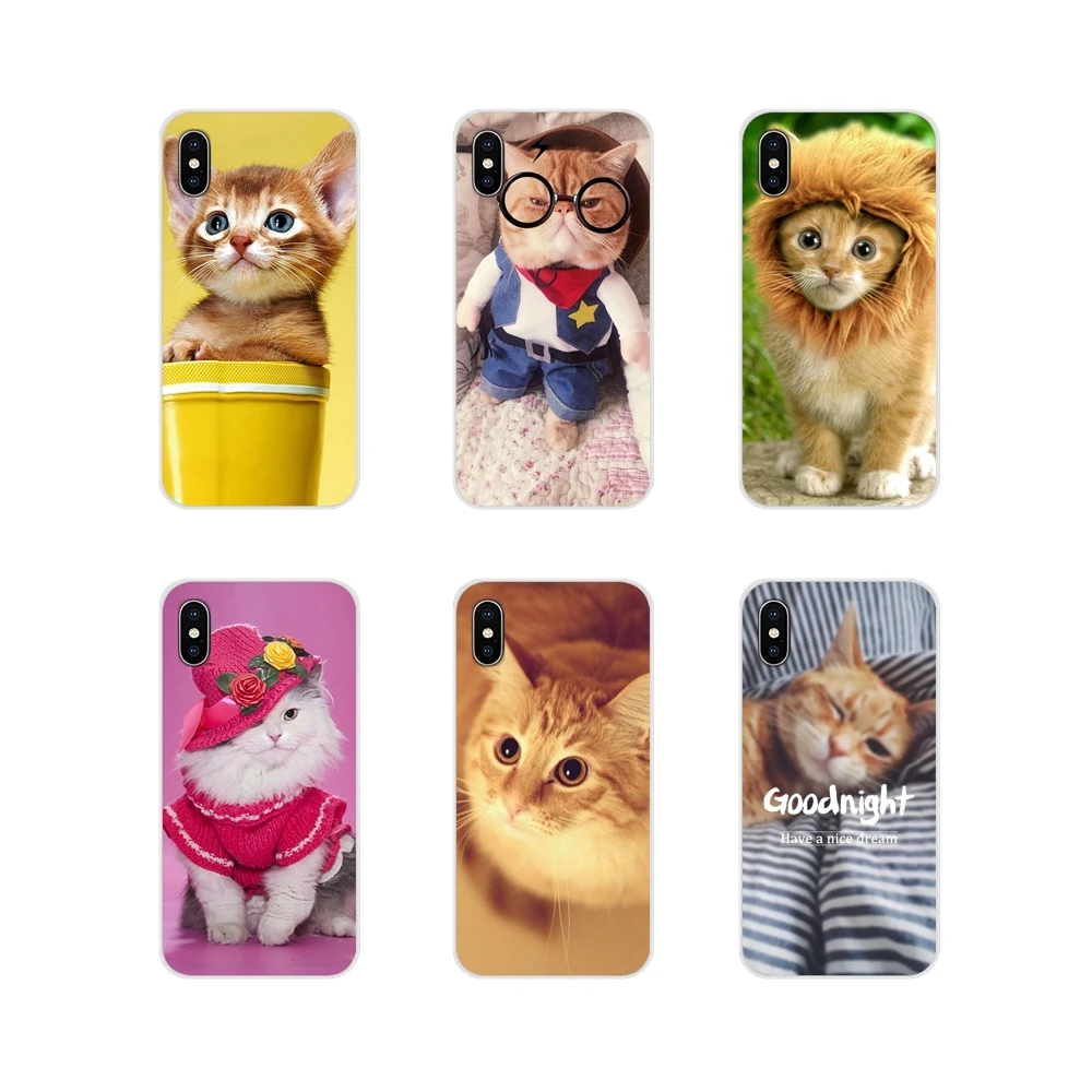 Милое Платье с рисунком кошечки аксессуары для телефона Чехлы htc один U11 U12 X9 M7 M8 A9