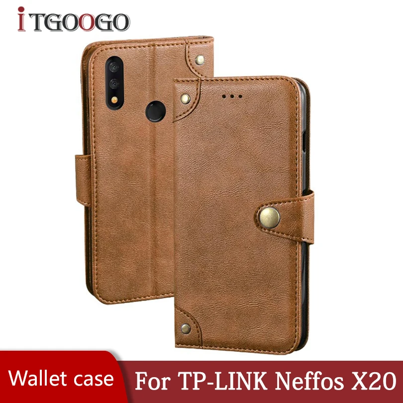 Для TP LINK Neffos X20 флип чехол для телефона задний противоударный Магнитный кожаный