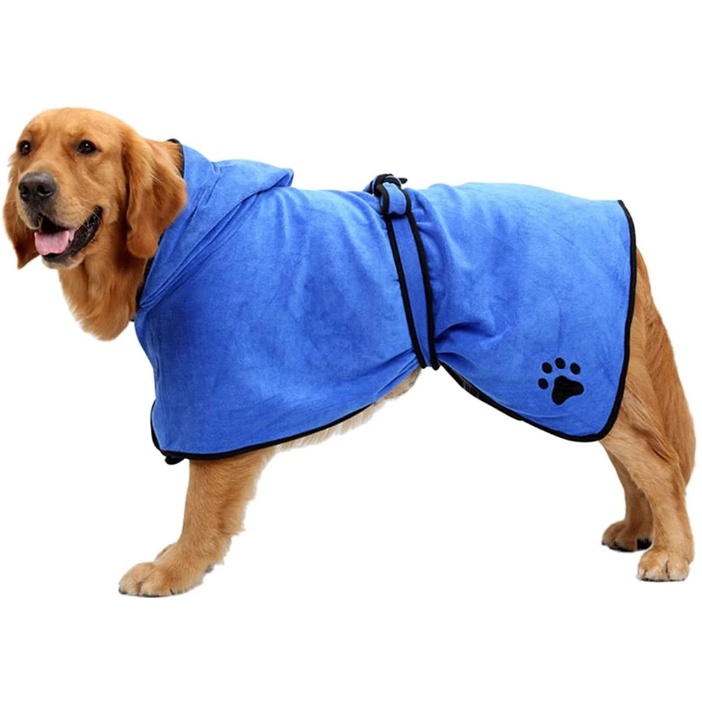 

Pet Clothing Fleece Velvet Dog Bathrobe Super Absorbent Quick Dry Wiping Towels Pet Bath Towel Pet Grooming Towel Pet Supplies