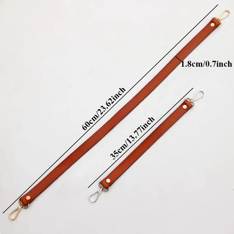

1Pc Bag Belt Straps Genuine Leather Handle Belt Solid Color Shoulder Bag Handles Replacement for Handbags Strap DIY Accessories