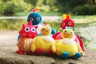 Мягкие игрушки Twirlywoos Big BigHoo  плюшевый Цыпленок, Toodloo  Cbeebies