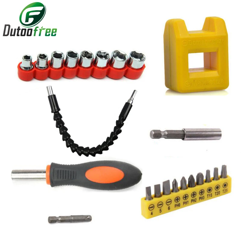 Электроника дрель 295 мм гибкий биты вала удлинительная отвертка бит держатель