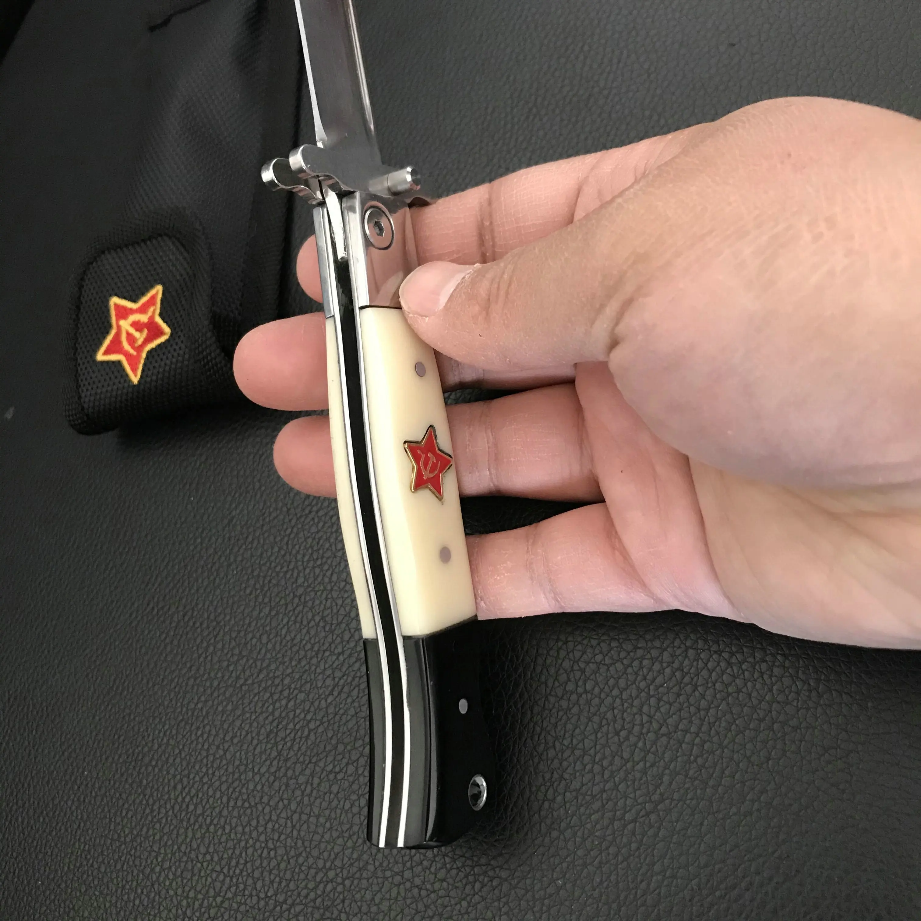Русский Finka NKVD KGB складные полимерные/деревянные ручки кемпинг Выживание Охота