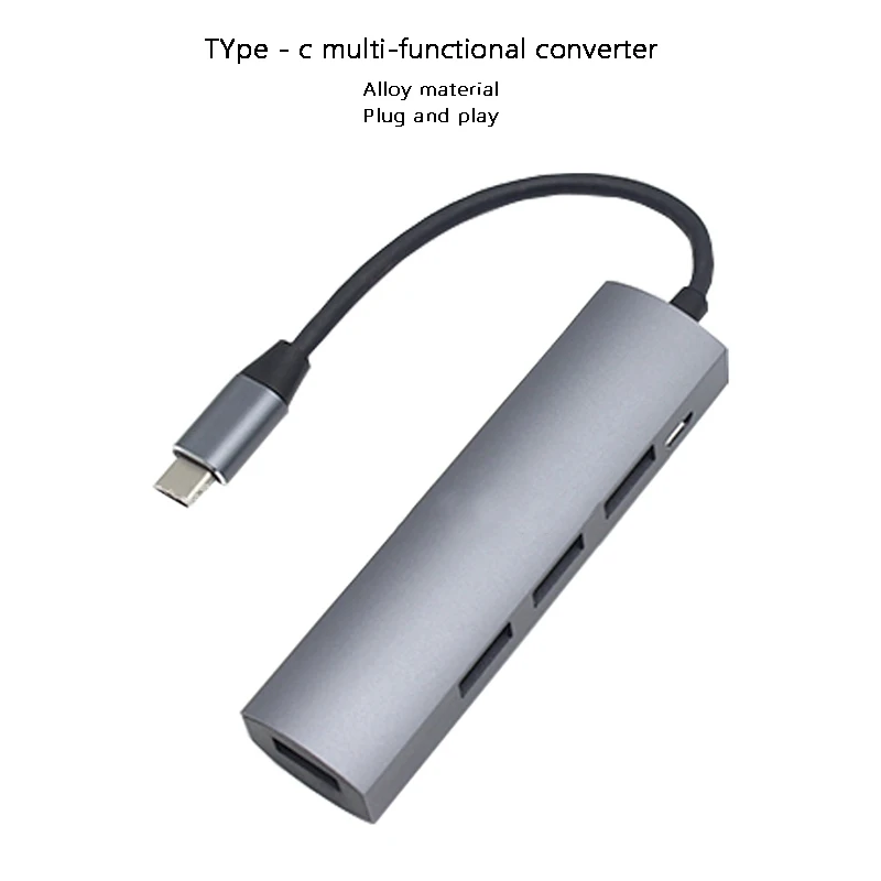 

USB C Hub, 4-In-1 USB-C Hub 4-Port Hub, Compatible with Tablets, Game Consoles, iPad Pro, Laptops