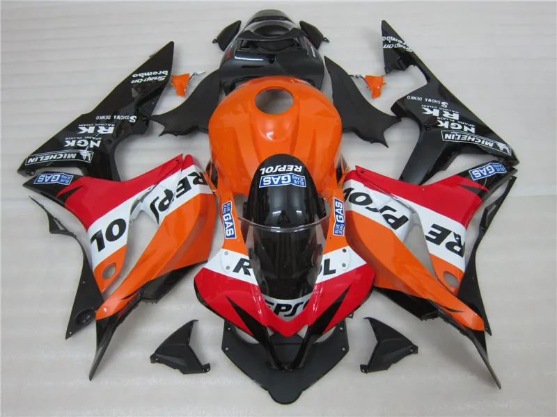 Комплект пластиковых обтекателей под давлением для Honda CBR600RR F5 комплект 07 08 CBR 600RR
