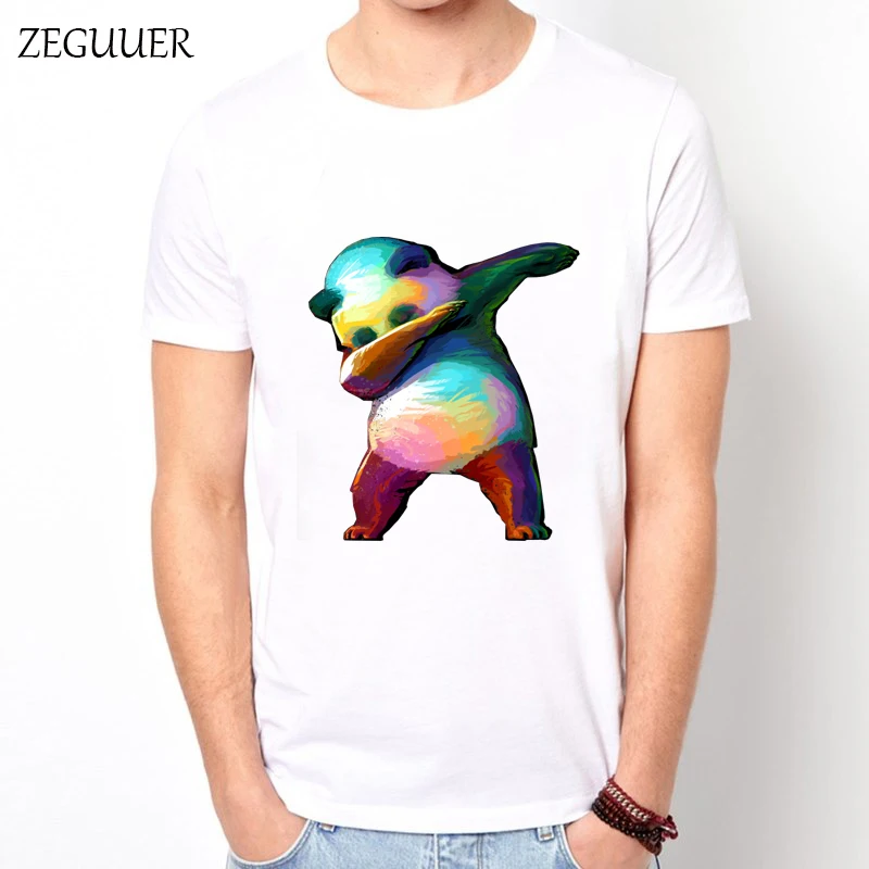 Милая Мужская футболка с рисунком сердца медведя животных уличная мода принт