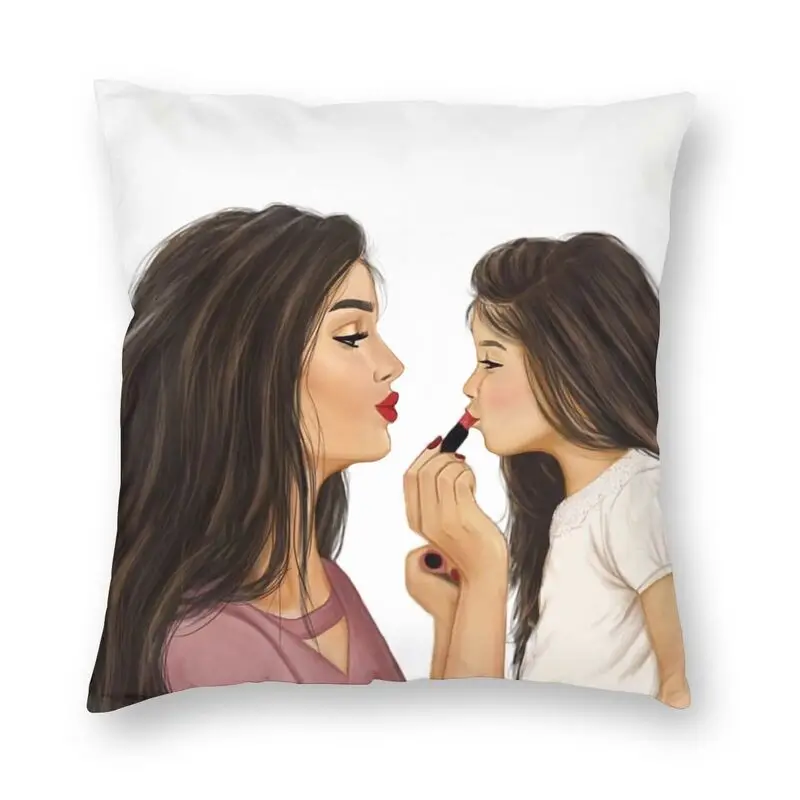 

Крутая модная наволочка с надписью Super Mom Love, домашний декор, 3D двухсторонняя наволочка с мультяшным принтом для мамы и ребенка для автомобиля