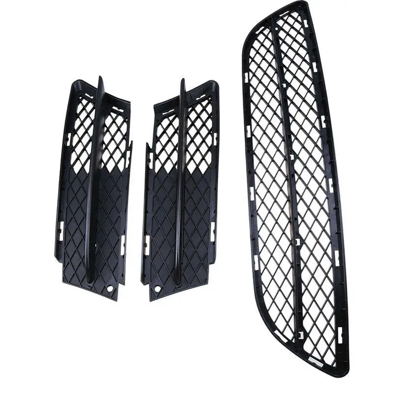 Передний бампер Нижняя Центральная решетка сетчатая лампа рамка Накладка для BMW 3