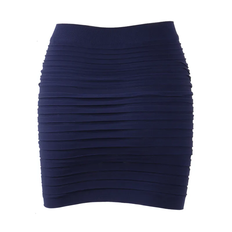 

Women Mini Skirts New Solid Color Pleated Slim Skinny Short Underskirt Female Summer Spring Stretch Leotard Short Skirt Hot Sale
