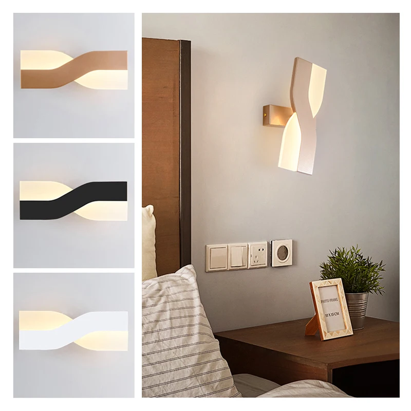 Современная светодиодная настенная лампа современные прикроватные бра для