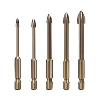 efficient universal drilling tool drill bit set thickened high hardness accessory tool drills for metal mirrors woodworking