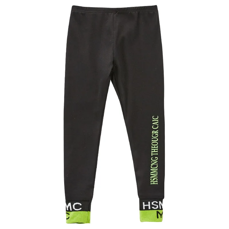 Children Autumn Pants Letter Kids Yoga Girls Skinny Pencil Pants Autumn Leggings Winter Trousers Sport Bottom Children Clothes