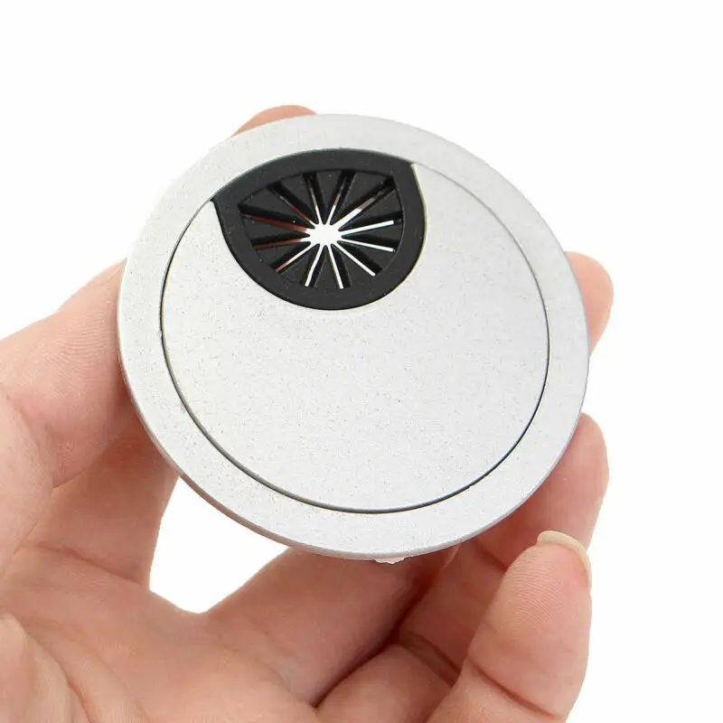 

50mm Computer Desk Table Grommet Cable Tidy Port Surface Outlet Wire Hole Cover