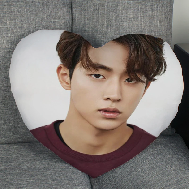 

Nam Joo Hyuk Pillow Slips Heart Shape Pillow Covers Bedding Comfortable Cushion/Good For Sofa/Home/Car High Quality Pillow Cases