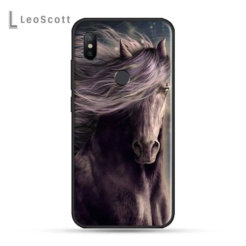 

Watercolor Horse Horses Running Phone Case For xiaomi Redmi 5 5A plus 7A 8 note 2 3 4 5 5A 6 7 GO K20 A2