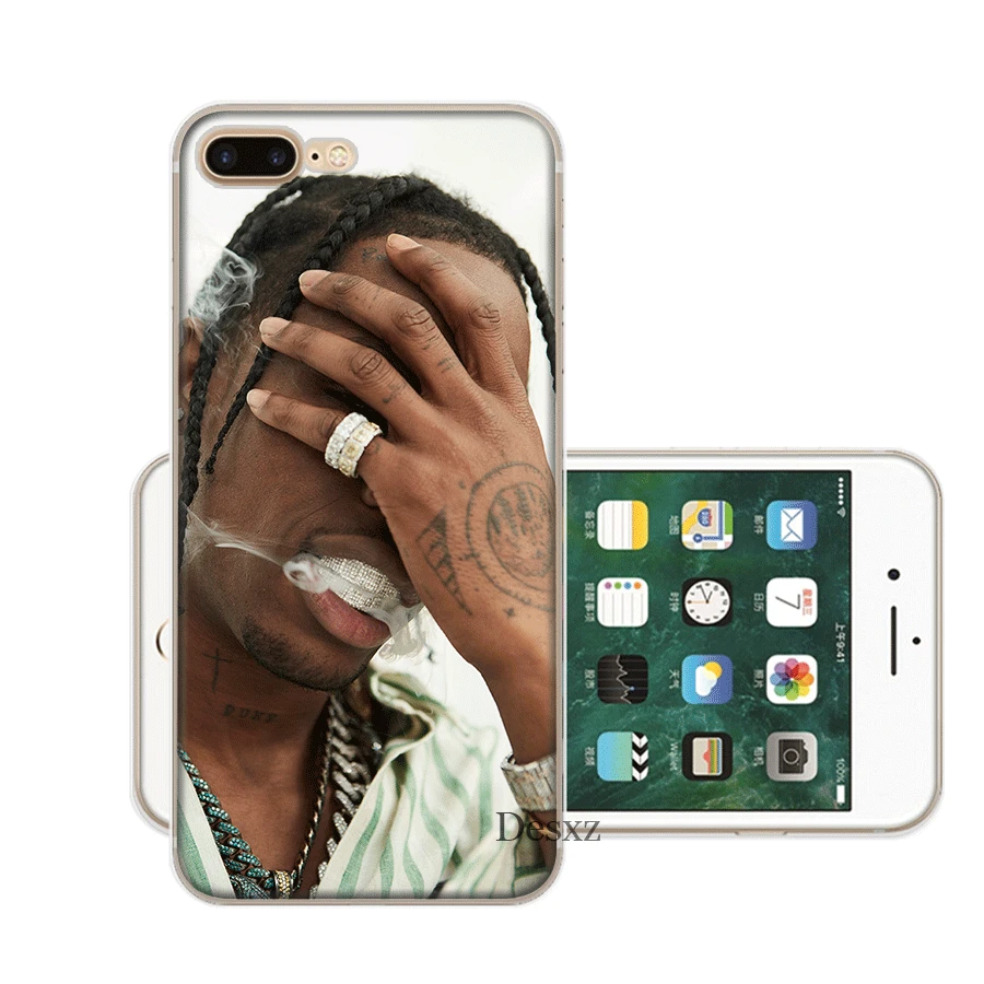 9 Мобильный чехол для телефона Iphone X XS Max XR 6 6S 7 8 Plus 5 5S SE жесткий чехол Трэвиса Скотта хип-хоп - Цвет: 9
