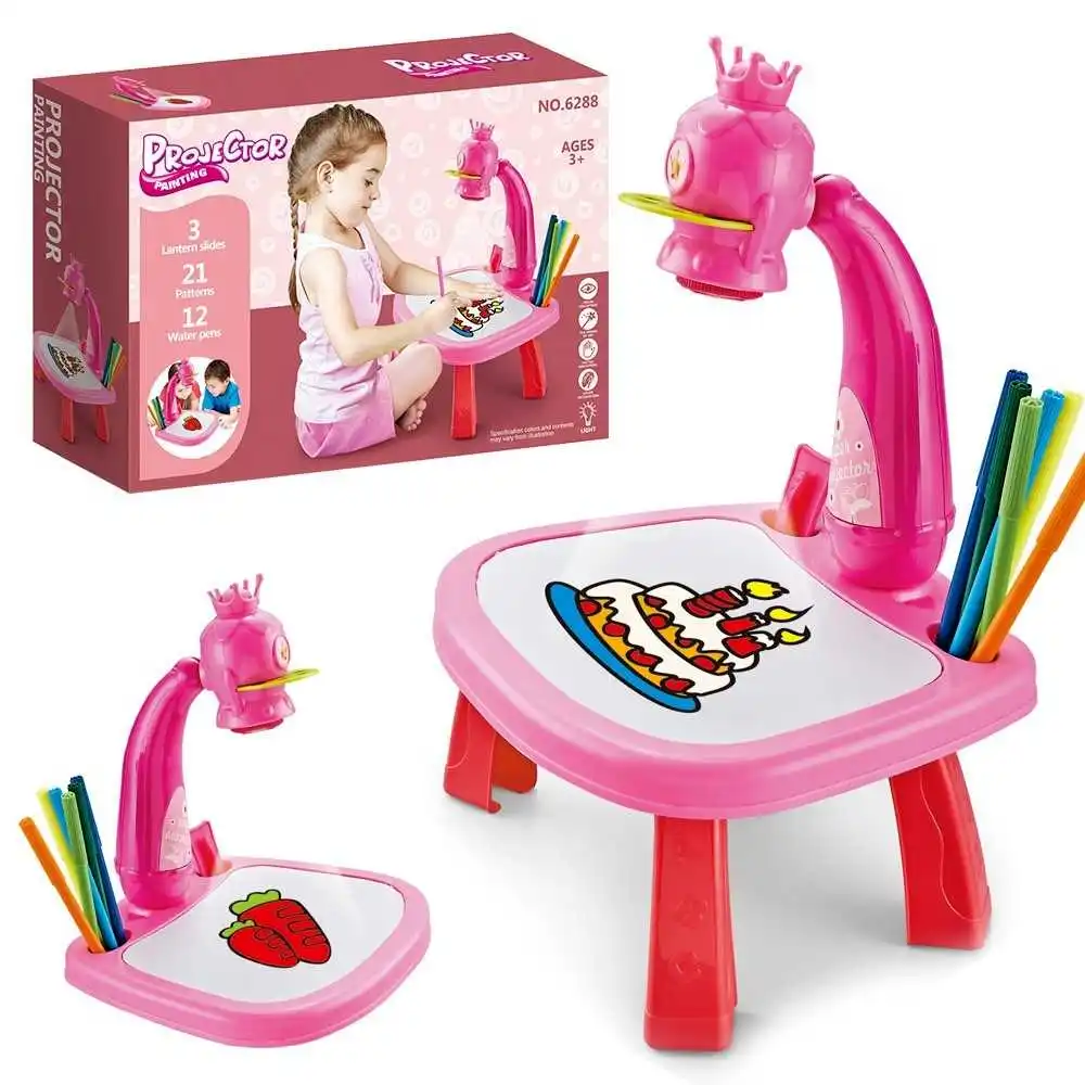 

Children led designer art drawing table toys children painting educational craft plate learning painting tool boy toy