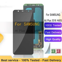new amoled lcd display for samsung a6 plus 2018 a605 for samsung a6 plus 2018 display touch screen digitizer assembly 100 teste