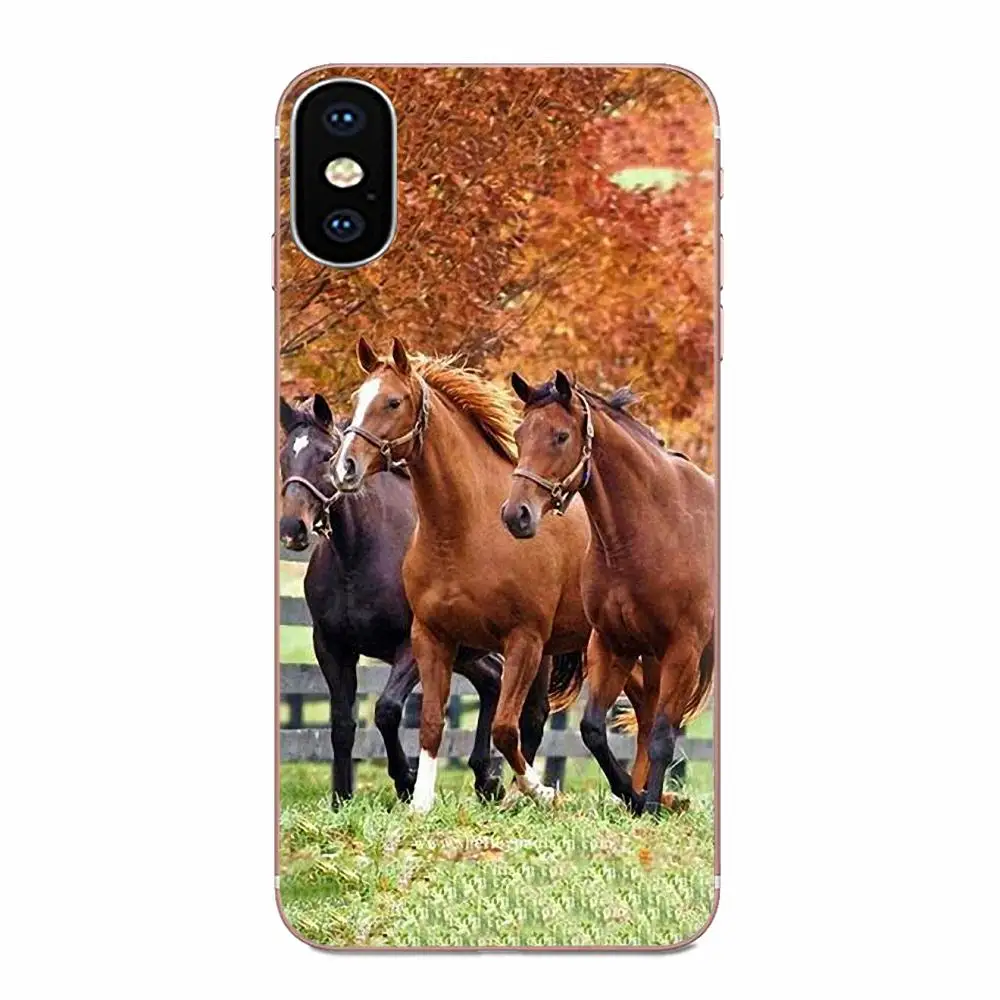 Акварель лошадь лошади Бег для Galaxy J1 J2 J3 J330 J4 J5 J6 J7 J730 J8 2015 2016 2017 2018 мини Pro ТПУ