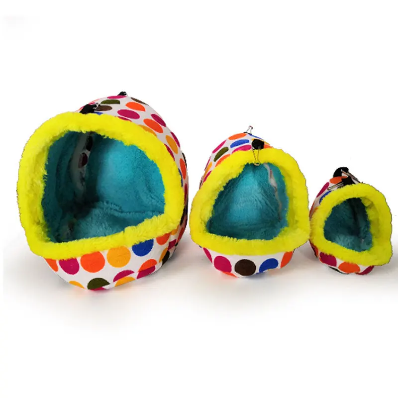 

Parrot Hamster Sleeping Bag Hanging Bed Colorful Hamster Cave Warm Winter Plush Comfortable Bird House Classic Parrot Nest