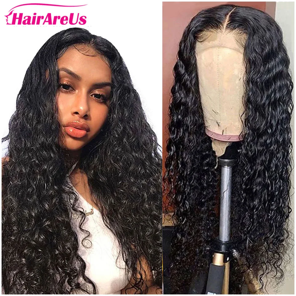 

Water Wave Lace Closure Wig For Women Human Hair Wig 5x5 Lace Closure Wig Pre Plucked With Baby Hair Remy