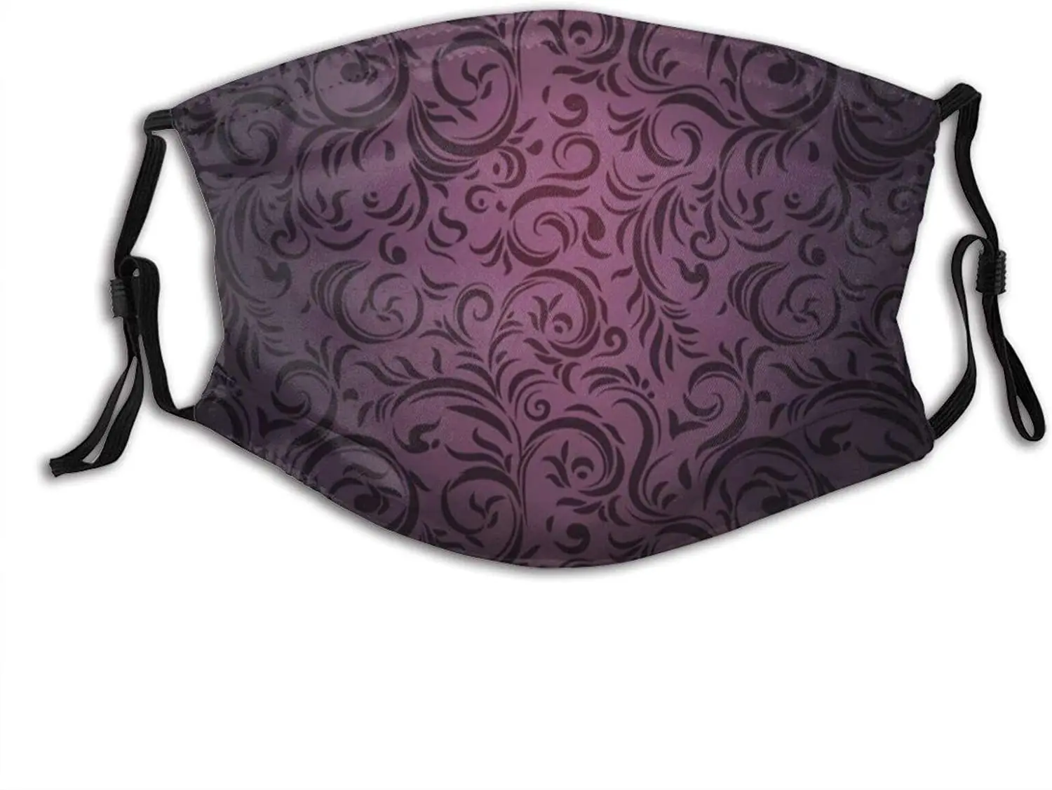 

Драма фиолетовый орнамент набивной ситец маска против ветра пыли теплая маска для полости рта Многоразовые моющиеся маски для лица с PM2.5 за...