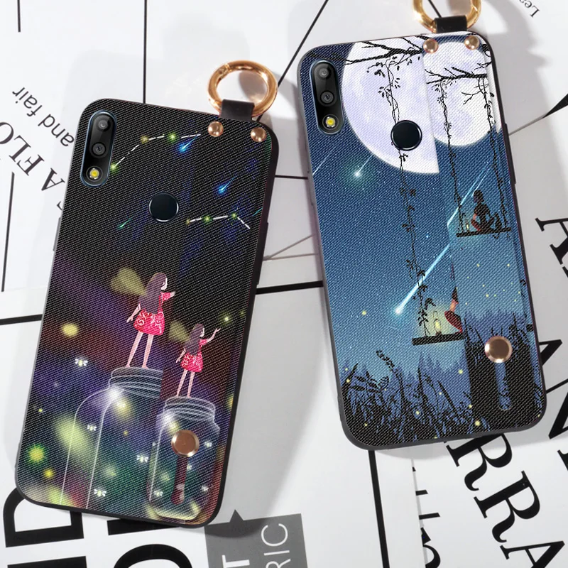 Чехлы из ТПУ с ремешком на запястье для Asus ZenFone 5Z ZE552KL ZS620KL ZB631KL ZB633KL красивый чехол