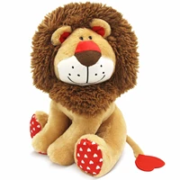 30cm lion stuffed animal toys fluffy plush mane heart tail for kids babies boys birthday day lovers boyfriend girlfriend gifts