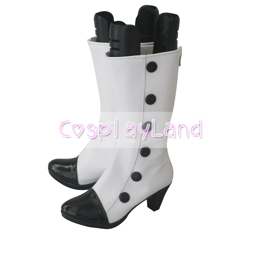 Ботинки для косплея arknight Цейлонские белые кожаные женские ботинки на высоком