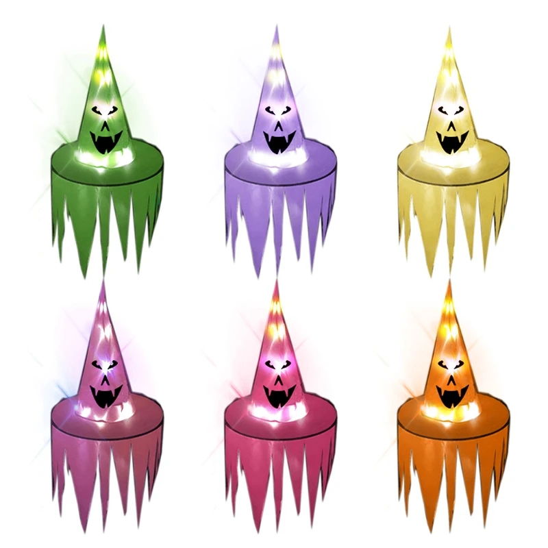 

Q9QB Light Up Toys Glowing Witch Hat for Kids Play in the Dark with LED Lights