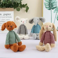 25cm rabbit toys bunny bear soft cute baby crib stroller plush infant doll mobile bed pram kid animal hanging ring toys