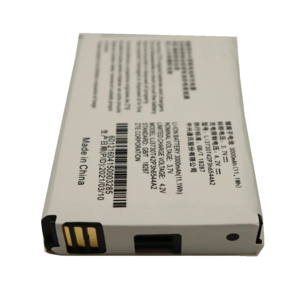 

Аккумулятор Li3730T42P3h6544A2 на 2021 мА · ч для ZTE MF286 MF279 MF286A MF96 MF96U Z289L, аккумуляторы для T-mobile Sonic 3000 Wi-Fi роутера