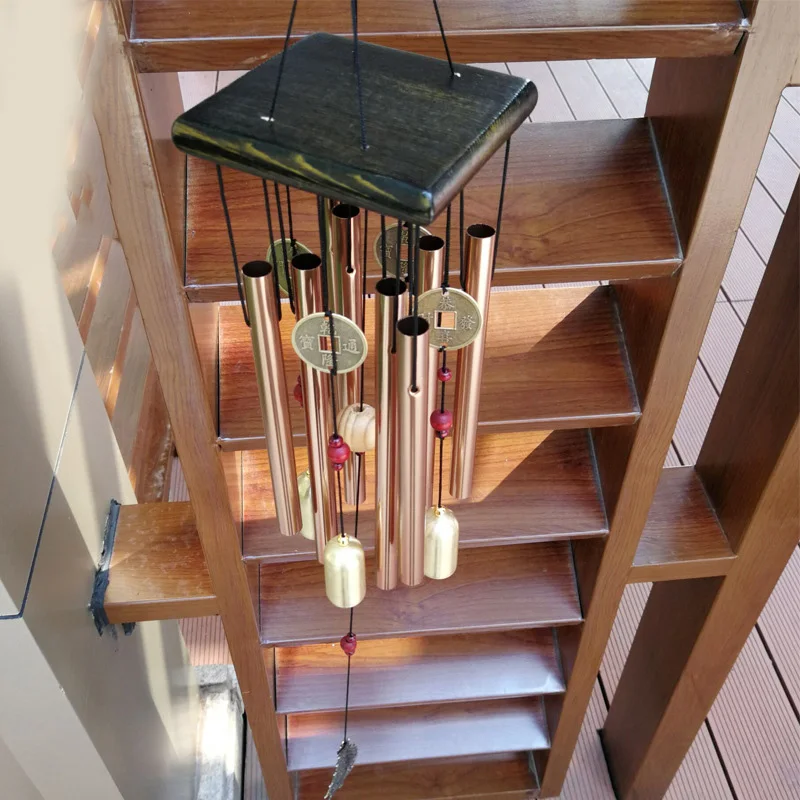 

Wind Chime Deep Tone Resonant Gong Bass Sound Chapel Bel Garden bells wall hanging decoration ornaments outdoor life wind chimes