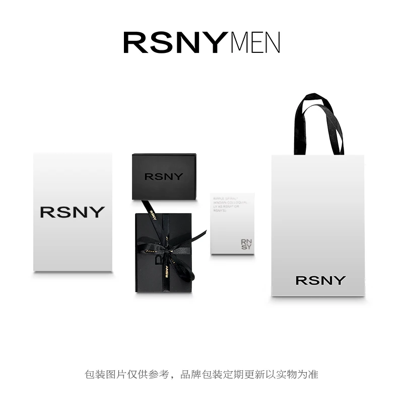 

[Song Yaxuan/Zhang Zhenyuan Same Style] Rsny Men Strap Ring Trendy Niche Ins Open Couple Couple Rings