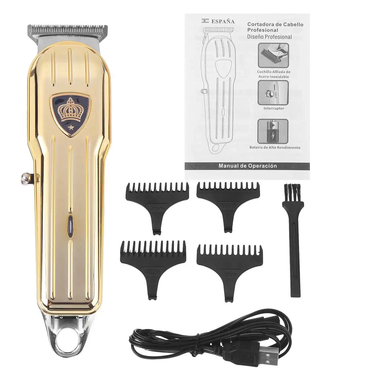 

Barber Cordless Hair Clipper Hair Cutter Trimmer for Men Hair Cutting Machine USB Rechargeable Beard Trimmer Haircut Clipper