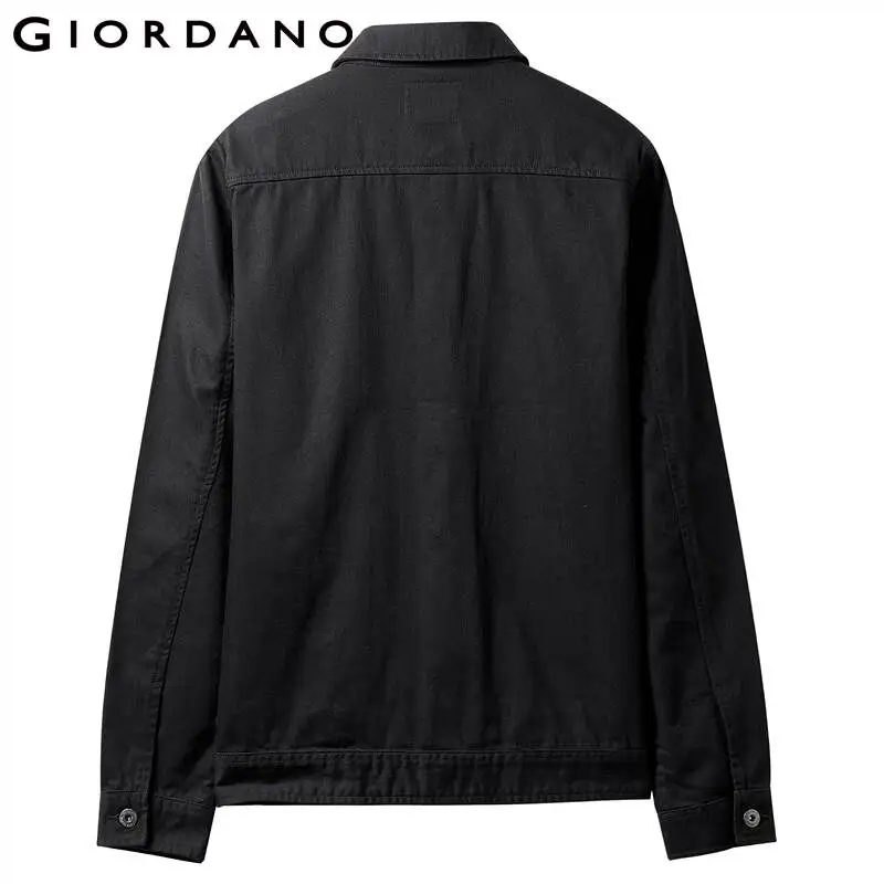 Giordano.мужской жакет на пуговицах из натурального хлопка,выполнен в двух цветовых решениях