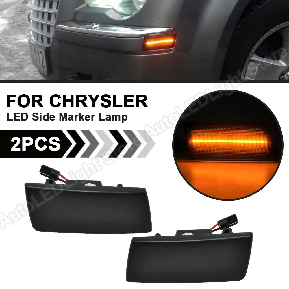 2 шт. дым/прозрачный светодиодный передний Боковой габаритный фонарь светильник