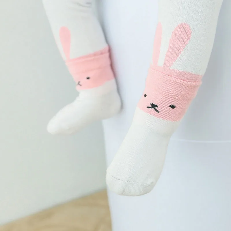 Весенние детские колготки милые штаны с принтом животных из мультфильмов