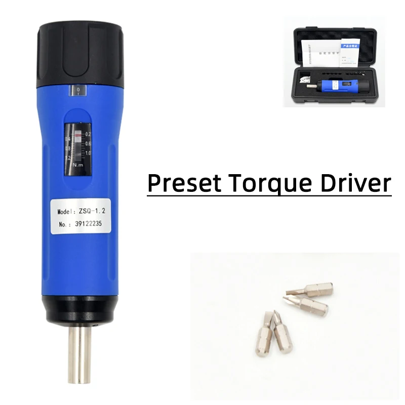 

Prest Torque Screwdriver Adjustable Torque Screw Fastening Replaceable Bits Hand tool Screwdriver Set