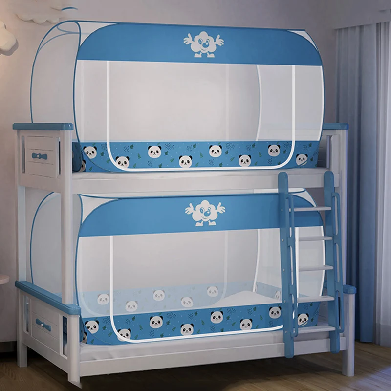 

Three-door Student Bunk Bed Mosquito Net Dormitory 5 Sizes Yurt Mosquito Netting Square Bed Tent Canopy Curtain Anti-mosquito
