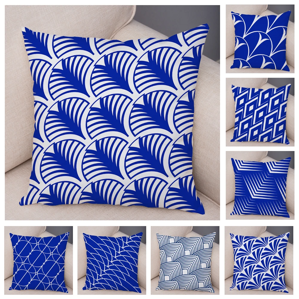 

Чехол в скандинавском стиле для дивана, мягкая плюшевая наволочка с геометрическим рисунком, домашний декор, 45x45 см