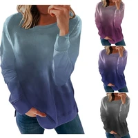 2021 autumn winter new round neck sweater t shirt polo womens wear printed off shoulder hoodies