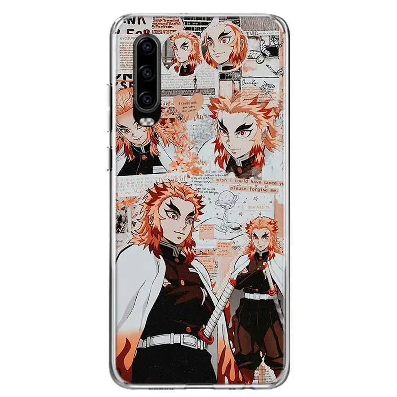 Kimetsu No Yaiba Demon Slayer Anime Phone Case For Huawei P30 P20 P40 P50 Mate 40 30 20 10 Pro P10 Lite Customized Gift Coque