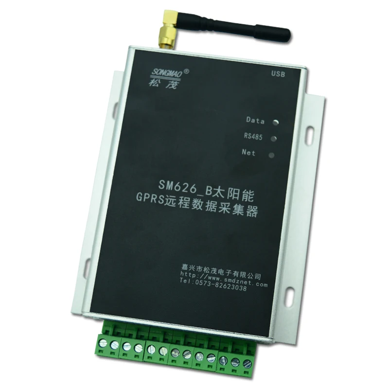 Colector anal&oacute;gico Solar de 4-20mA, 0-5V, RTU, GPRS, Terminal de transmisi&oacute;n de datos remota, SM626H-B-0