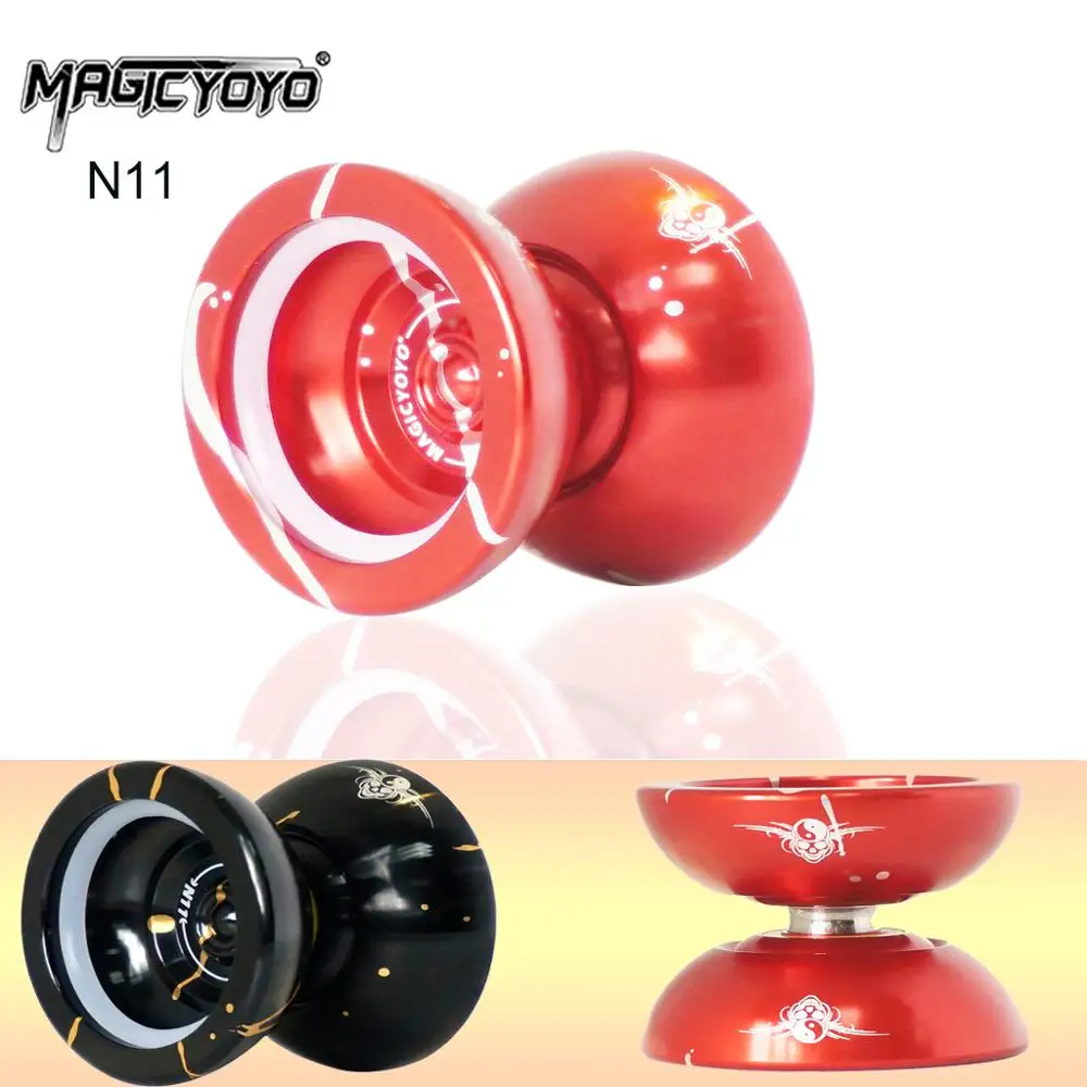 MAGICYOYO N11 Алюминий металлического сплава профессионального йо-йо D54mm Ширина 42mm 8-шариковый подшипник с веревкой YO-YO игрушки подарок для детей