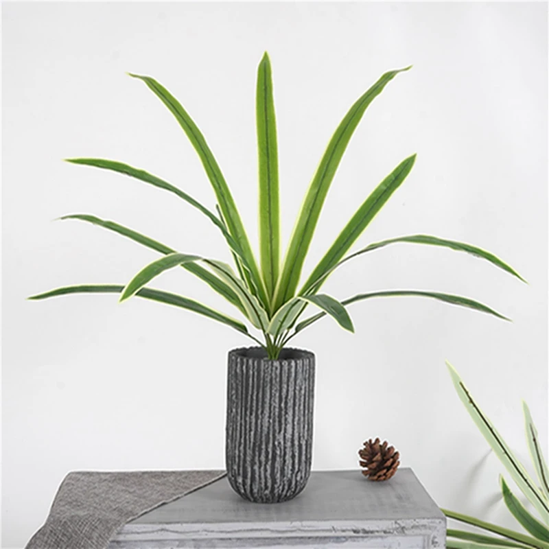 New Artificial Orchid Leaf Simulation Flower Arrangement Plant Bluegrass Green For Home Hotel | Дом и сад